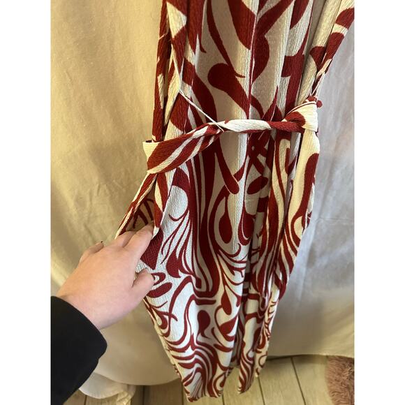 Harlow & Rose Red & White Abstract Romper – L - Picture 3 of 7